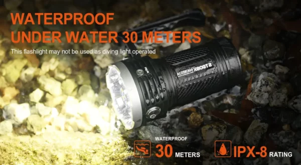 ACEBEAM X80GT 2 - Taschenlampe mit 18x XHP50.3 LEDs für bis zu 34.000 Lumen – Bild 10