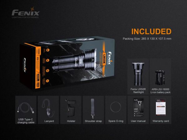 FENIX LR50R - 4x SST70 LEDs mit 12.000 Lumen – Bild 12