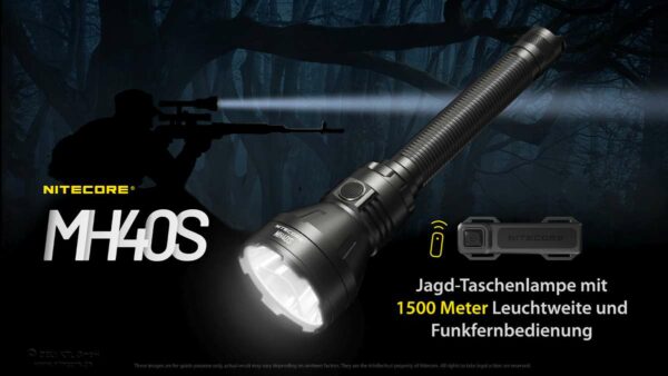 NITECORE MH40S - Taschenlampe mit 1x G9 LED für bis zu 1.500 Lumen & Fernbedienung – Bild 10