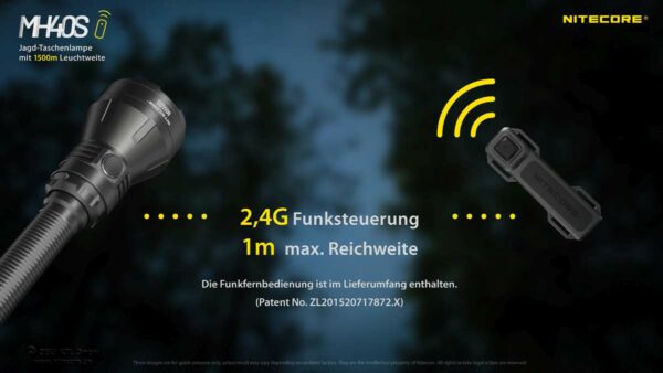 NITECORE MH40S - Taschenlampe mit 1x G9 LED für bis zu 1.500 Lumen & Fernbedienung – Bild 12