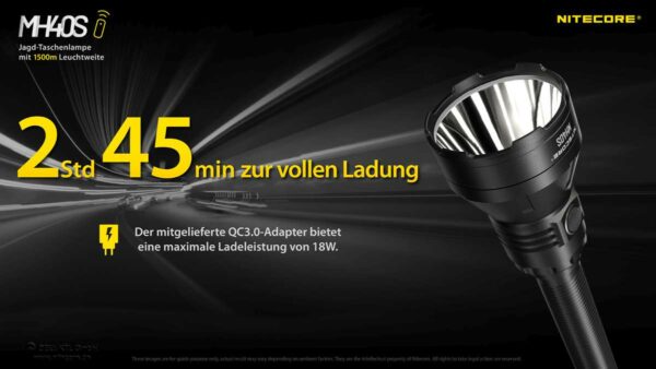 NITECORE MH40S - Taschenlampe mit 1x G9 LED für bis zu 1.500 Lumen & Fernbedienung – Bild 13