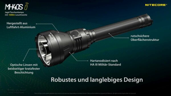 NITECORE MH40S - Taschenlampe mit 1x G9 LED für bis zu 1.500 Lumen & Fernbedienung – Bild 6