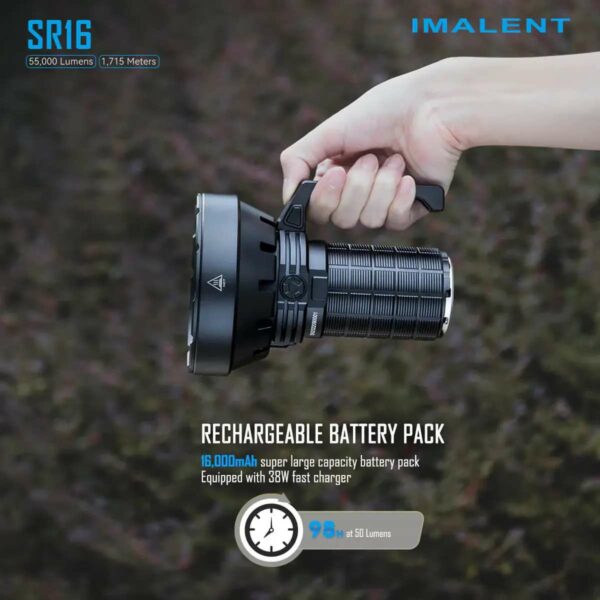 IMALENT SR16 - Handscheinwerfer mit 16x XHP50.3 LEDs für bis zu 55.000 Lumen – Bild 12
