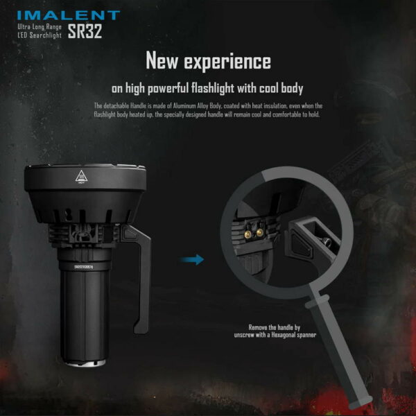 IMALENT SR32 - Suchscheinwerfer mit 32x XHP50.3 LEDs bis zu 120.000 Lumen – Bild 5