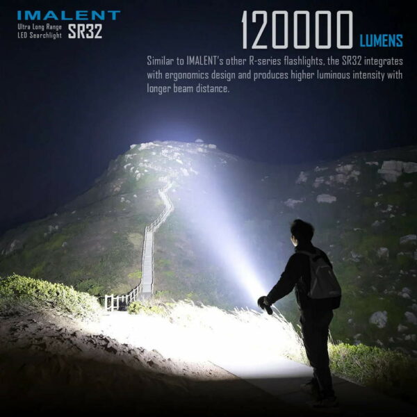 IMALENT SR32 - Suchscheinwerfer mit 32x XHP50.3 LEDs bis zu 120.000 Lumen – Bild 7