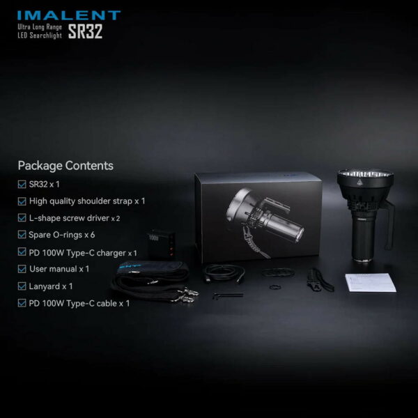 IMALENT SR32 - Suchscheinwerfer mit 32x XHP50.3 LEDs bis zu 120.000 Lumen – Bild 21