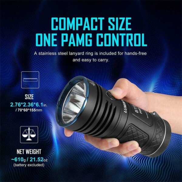 LUMINTOP GT3 Pro - LED Taschenlampe mit 3x XPH70.3 bis zu 27.000 Lumen – Bild 16