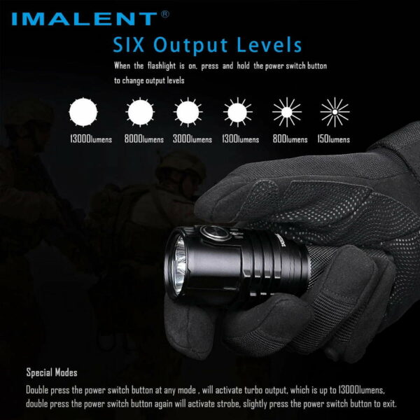 IMALENT MS03 - 3x XHP70.2 LEDs mit 13.000 Lumen – Bild 9