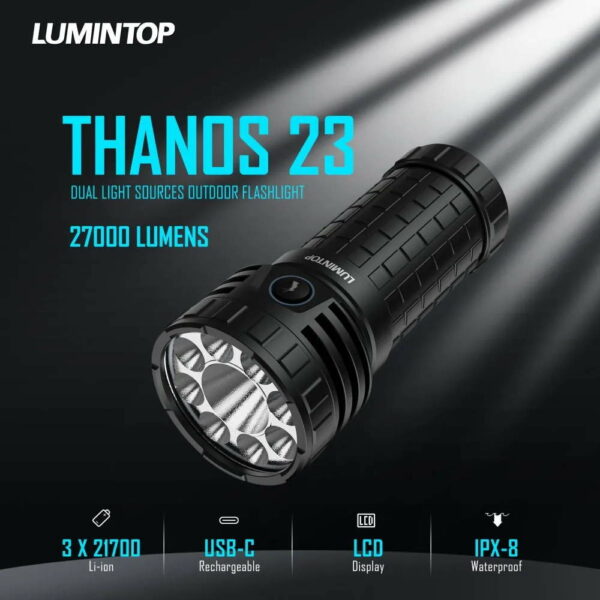 LUMINTOP Thanos 23 - 8x XHP50.2 LEDs & 1x SFT40 mit 27.000 Lumen – Bild 9
