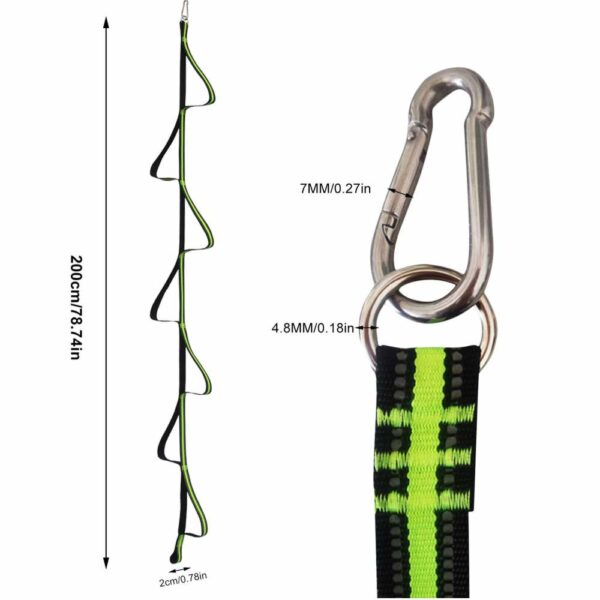 Steigseil 7-Tritt D-Step Leiter 200cm – Bild 2