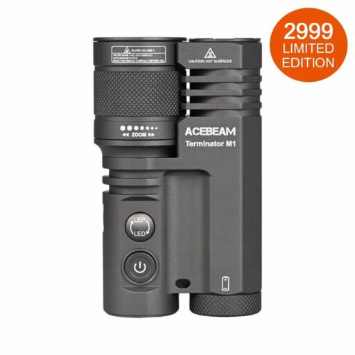ACEBEAM Terminator M1 - Dual Head LEP & LED Taschenlampe