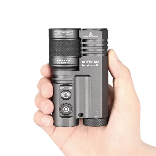 ACEBEAM Terminator M1 - Dual Head LEP & LED Taschenlampe – Bild 4