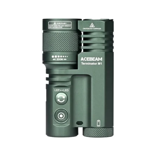 ACEBEAM Terminator M1 - Dual Head LEP & LED Taschenlampe
