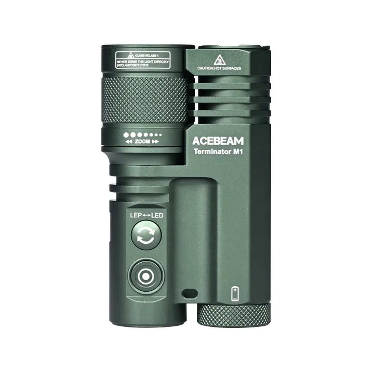 ACEBEAM Terminator M1 - Dual Head LEP & LED Taschenlampe