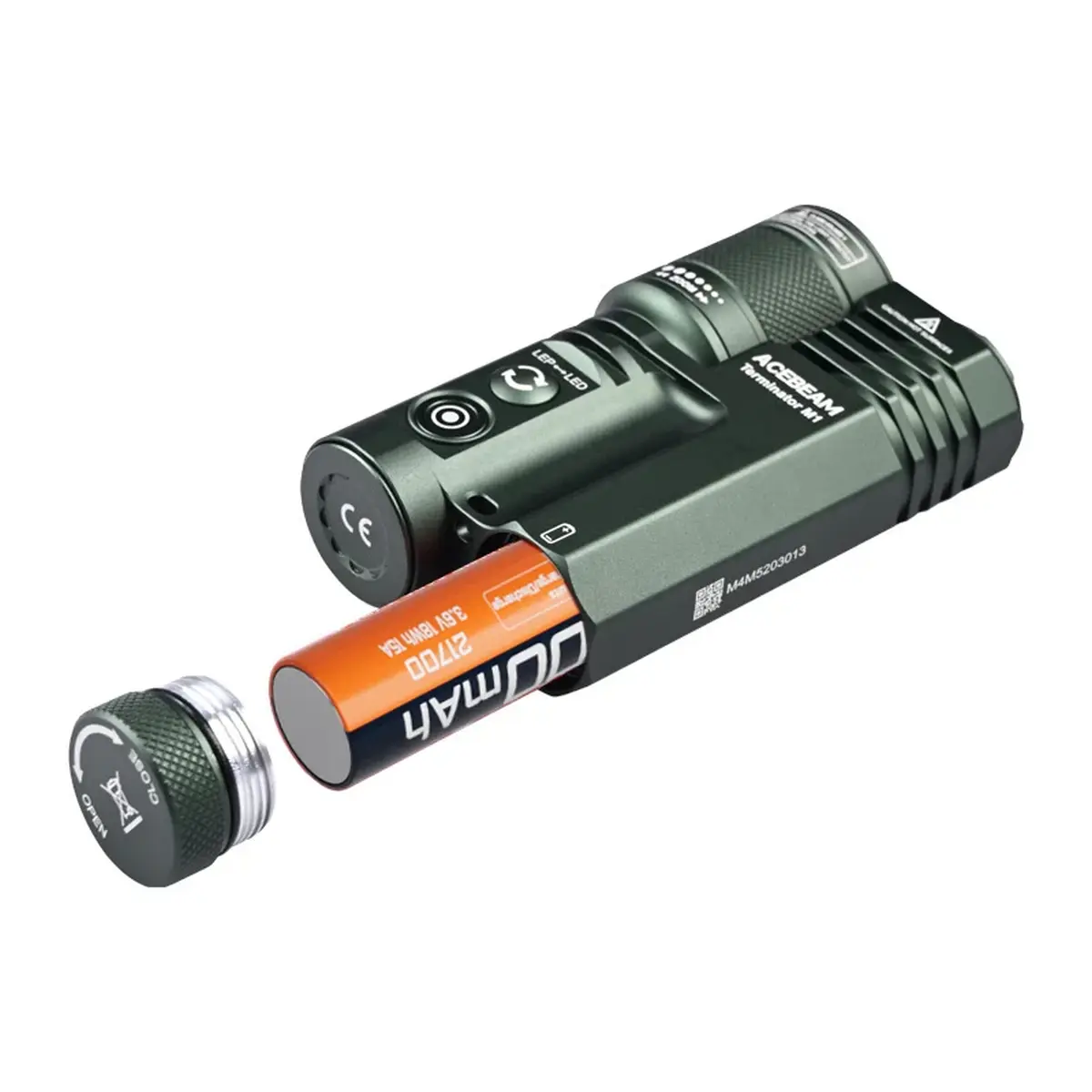 ACEBEAM Terminator M1 - Dual Head LEP & LED Taschenlampe – Bild 6