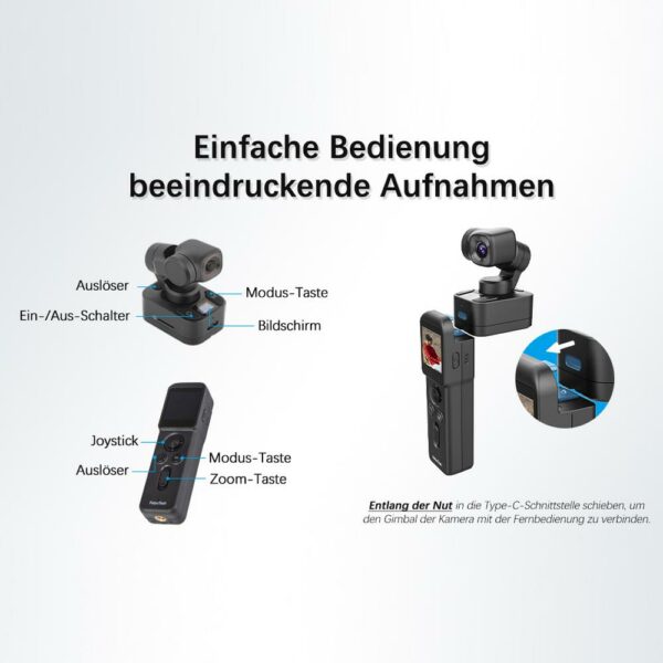 FEIYU Pocket 3 – 4K Gimbal Kamera – Bild 6