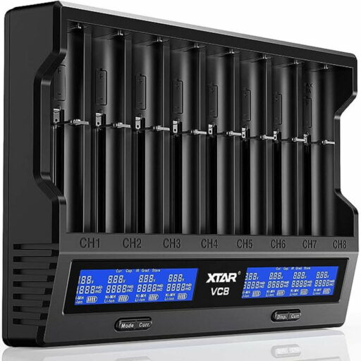 XTAR VC8 - Intelligentes 8fach Akku-Ladegerät