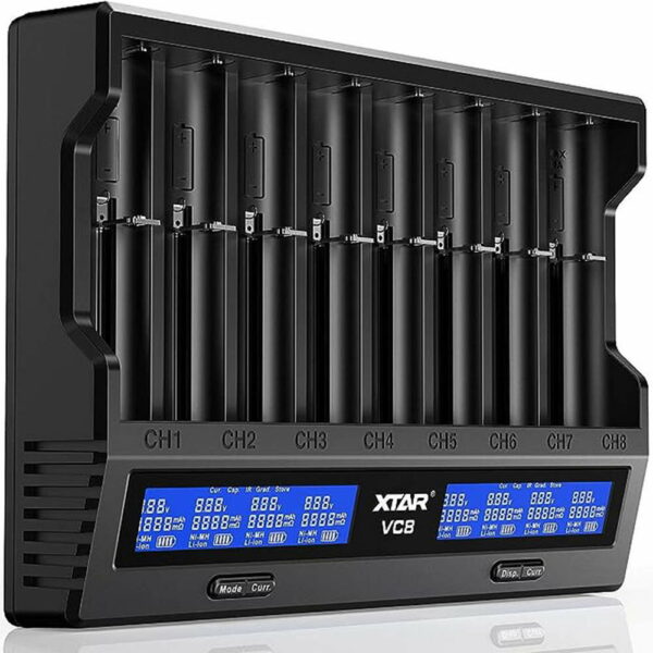 XTAR VC8 - Intelligentes 8fach Akku-Ladegerät