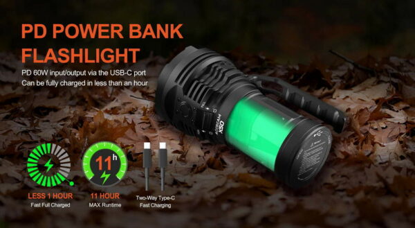 ACEBEAM X50 2.0 - Taschenlampe mit 8x XHP70.2 LEDs für bis zu 45.000 Lumen – Bild 8