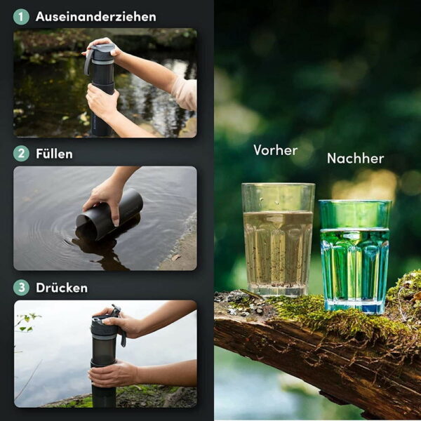 BACHGOLD Wasserfilter Flasche – Bild 6