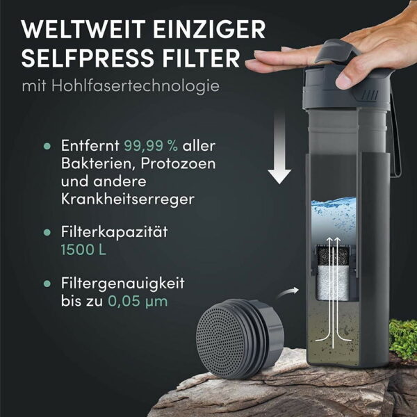 BACHGOLD Wasserfilter Flasche – Bild 7