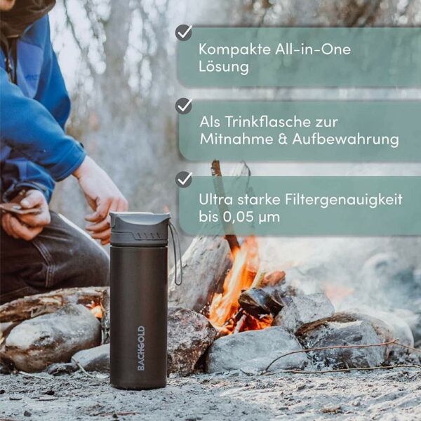 BACHGOLD Wasserfilter Flasche – Bild 4