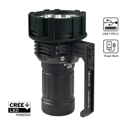 ACEBEAM X75 - 12x XHP70.2 mit 80.000 Lumen