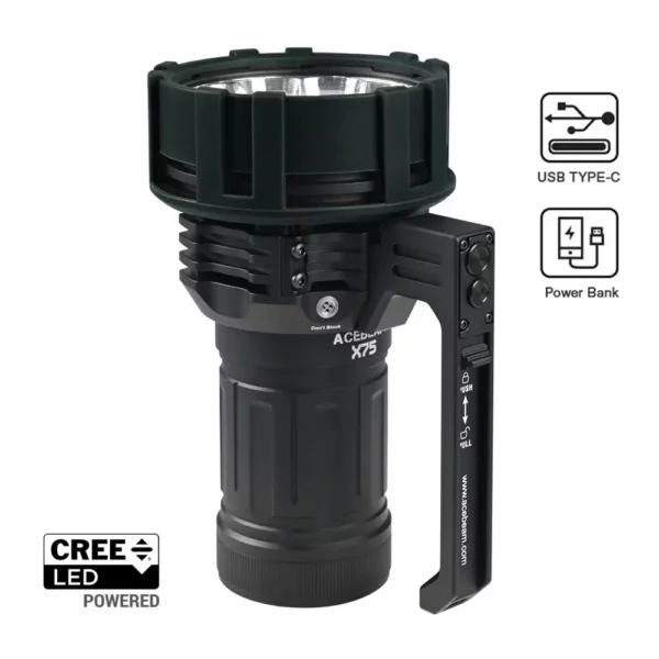 ACEBEAM X75 - 12x XHP70.2 mit 80.000 Lumen