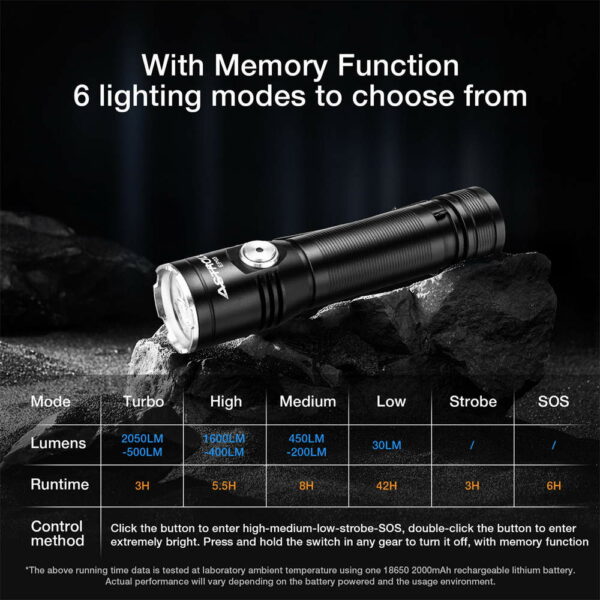 ASTROLUX EP03 - EDC Taschenlampe mit 3x LH351B LED für 2.050 Lumen – Bild 4