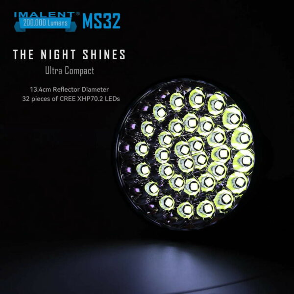 IMALENT MS32 - stärkster Handscheinwerfer mit 32x XHP70.2 LEDs für bis zu 200.000 Lumen – Bild 21