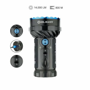OLIGHT Marauder 2 - Taschenlampe mit 12+1 LEDs für bis zu 14.000 Lumen für Flood und Throw
