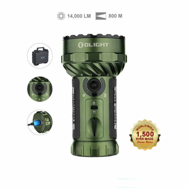 OLIGHT Marauder 2 - Taschenlampe mit 12+1 LEDs für bis zu 14.000 Lumen für Flood und Throw – Bild 2