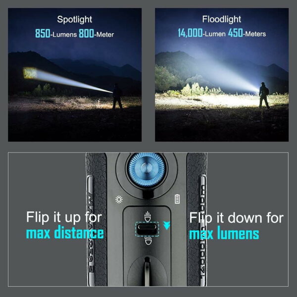 OLIGHT Marauder 2 - Taschenlampe mit 12+1 LEDs für bis zu 14.000 Lumen für Flood und Throw – Bild 9
