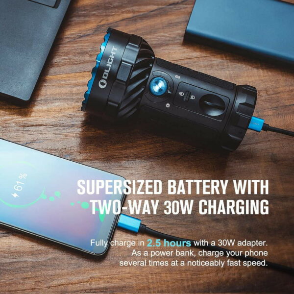 OLIGHT Marauder 2 - Taschenlampe mit 12+1 LEDs für bis zu 14.000 Lumen für Flood und Throw – Bild 11
