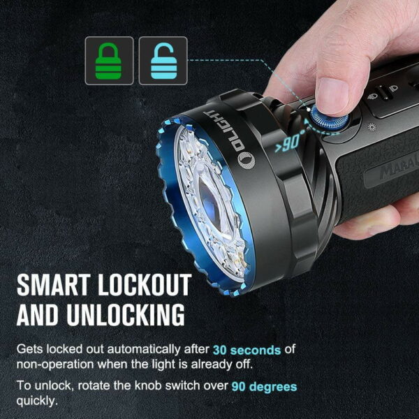 OLIGHT Marauder 2 - Taschenlampe mit 12+1 LEDs für bis zu 14.000 Lumen für Flood und Throw – Bild 12