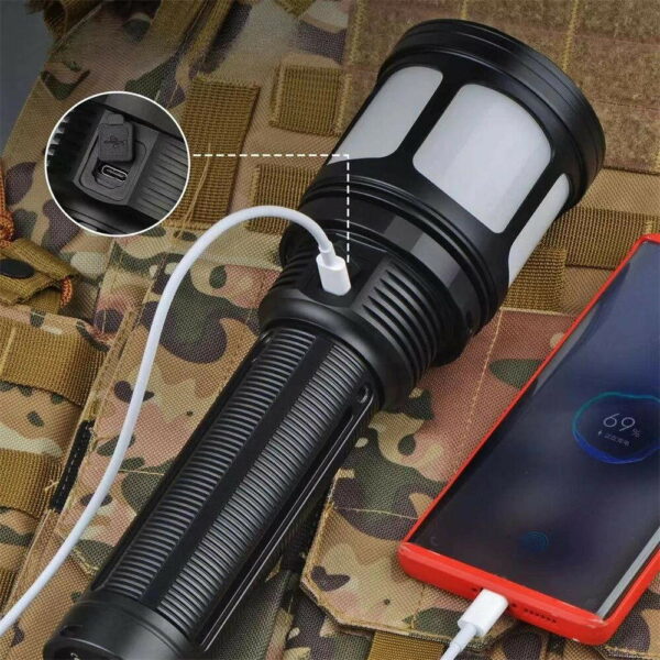 HAIKELITE HK95 - Camping Taschenlampe mit 1x SFH55 & 5x H50 LEDs mit insg. 23.000 Lumen – Bild 7