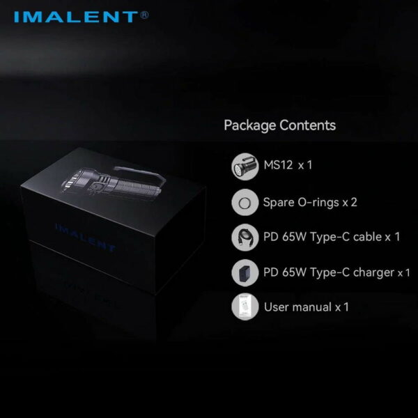 IMALENT MS12 MINI-C - Flutiger Handstrahler mit 12x XHP70.2 LEDs für bis zu 65.000 Lumen – Bild 10