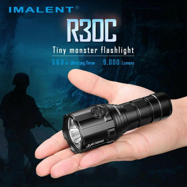 IMALENT R30C - EDC Taschenlampe mit 3x SST70 LEDs für bis zu 9.000 Lumen – Bild 3