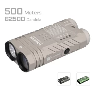 ACEBEAM Terminator M2-X - Dual Head LEP & LED Taschenlampe mit 3.200 + 900 Lumen