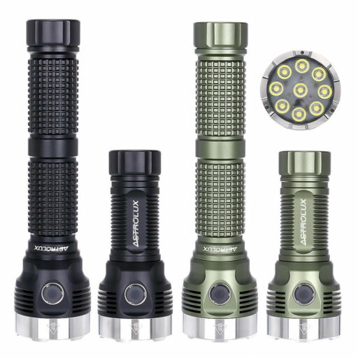 ASTROLUX EA09 - Taschenlampe mit 9x HL2X LEDs für bis zu 10.360 Lumen