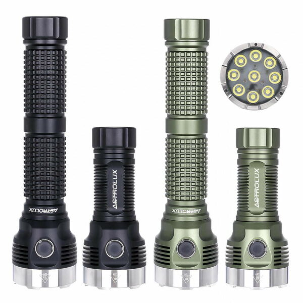 ASTROLUX EA09 - Taschenlampe mit 9x HL2X LEDs für bis zu 10.360 Lumen