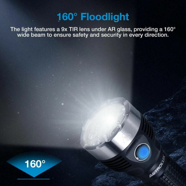 ASTROLUX EA09 - Taschenlampe mit 9x HL2X LEDs für bis zu 10.360 Lumen – Bild 5