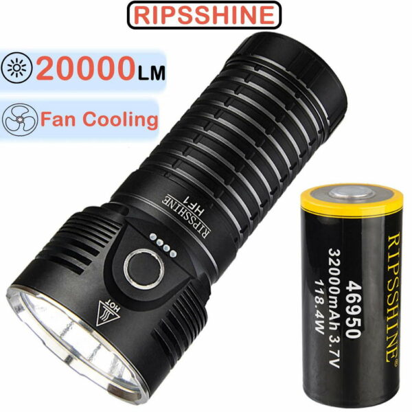 RIPSSHINE HF1 - Taschenlampe mit 6x XHP50.2 für 20.000 Lumen – Bild 2
