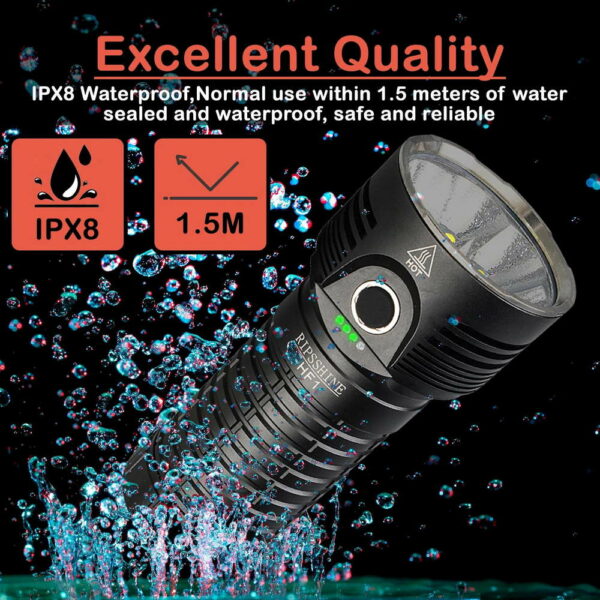 RIPSSHINE HF1 - Taschenlampe mit 6x XHP50.2 für 20.000 Lumen – Bild 12