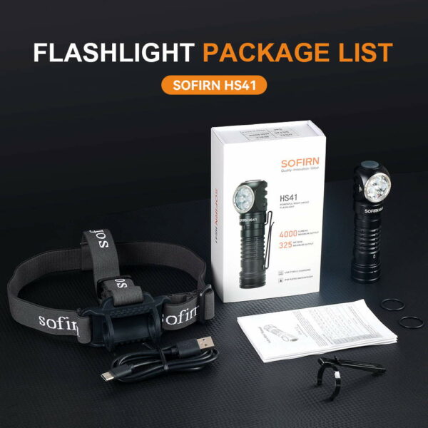 SOFIRN HS41 - Kopflampe/Winkellampe mit 4x SST20 LEDs für bis zu 4.000 Lumen – Bild 12