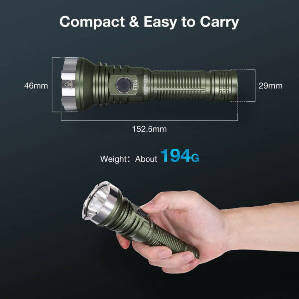 ASTROLUX FT06 - Taschenlampe mit 1x HI50 LED für bis zu 2.850 Lumen und 1.019 Meter Reichweite – Bild 11