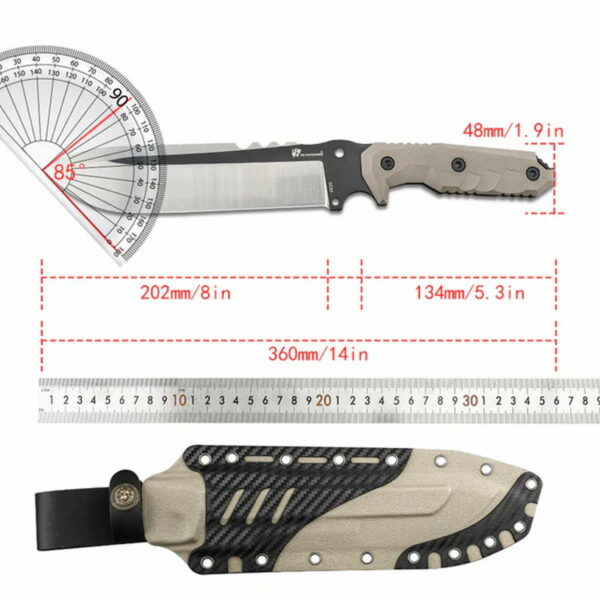 HX OUTDOORS M.E. Fire Scout - Machete mit 21cm Klinge – Bild 5