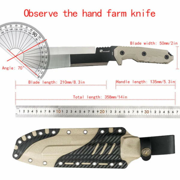 HX OUTDOORS M.E. Observer - Machete mit 21cm Klinge – Bild 5