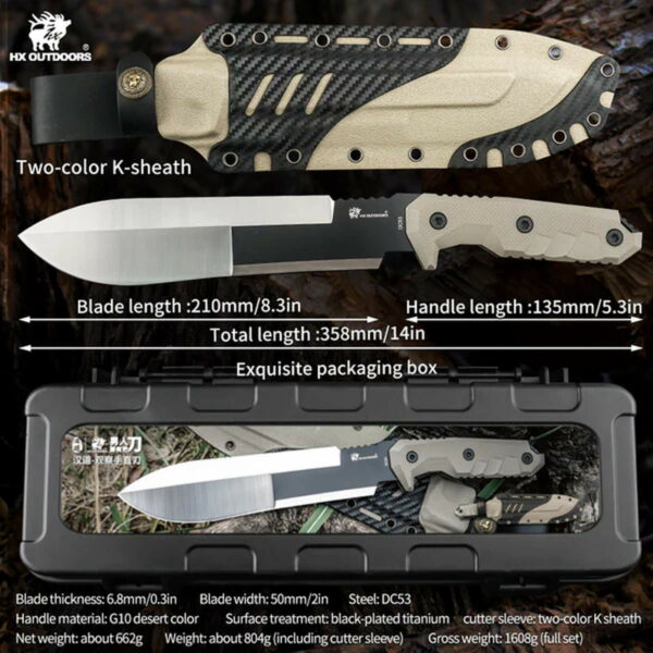HX OUTDOORS M.E. Observer - Machete mit 21cm Klinge – Bild 12