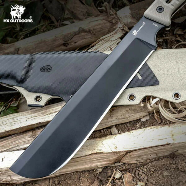 HX OUTDOORS ROCK - Bushcraft Machete mit 21cm Klinge – Bild 5